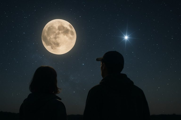 Privitorii de stele uimiți pe măsură ce Luna și Spica strălucesc într-un rar spectacol nocturn în constelația Fecioara